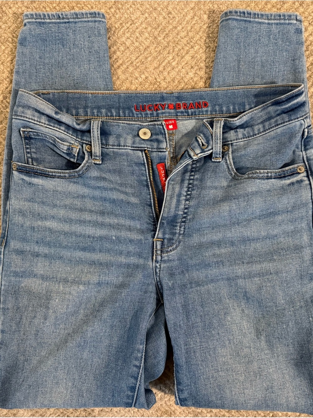 Lucky Brand Women's Light Blue Denim Capris